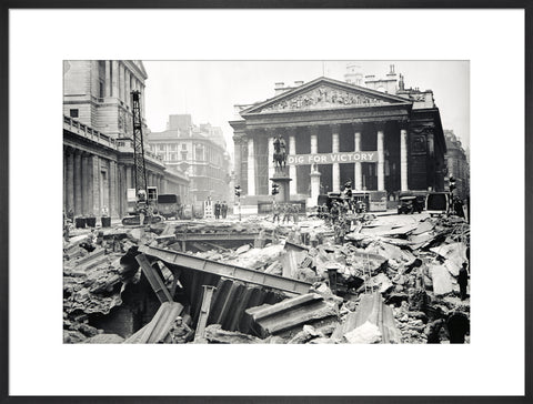 Bomb damage at the Bank Underground Station 1941