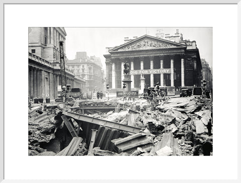 Bomb damage at the Bank Underground Station 1941