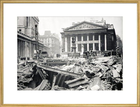 Bomb damage at the Bank Underground Station 1941