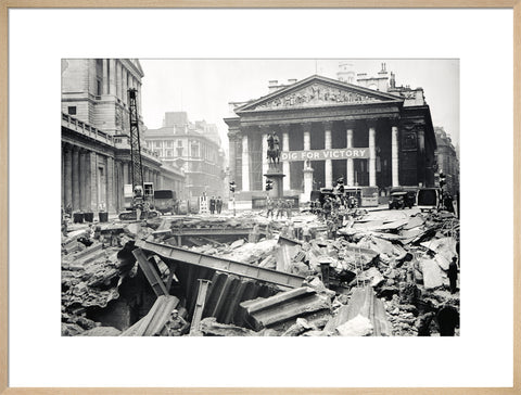 Bomb damage at the Bank Underground Station 1941