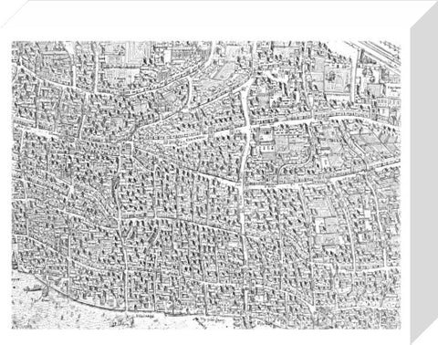 City map image made from the Copperplate Map 1559