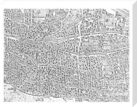 City map image made from the Copperplate Map 1559