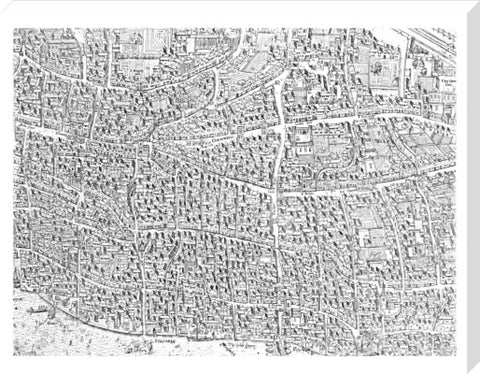 City map image made from the Copperplate Map 1559