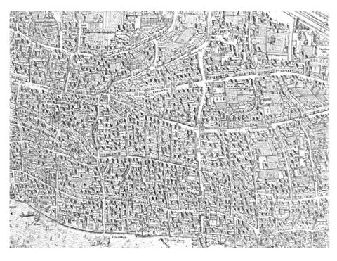 City map image made from the Copperplate Map 1559