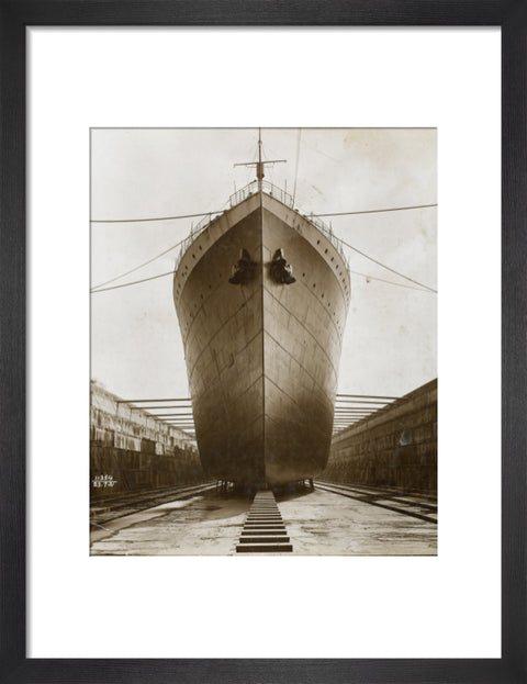 Ship in dry dock King George V dock 1921