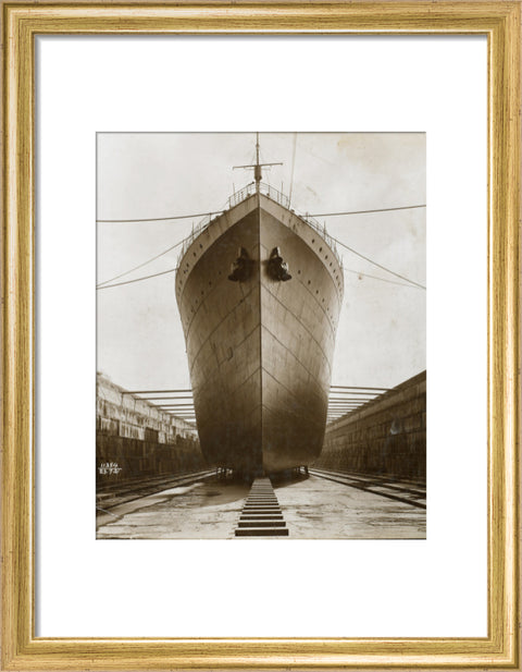 Ship in dry dock King George V dock 1921