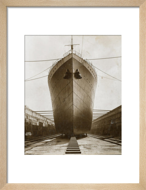 Ship in dry dock King George V dock 1921