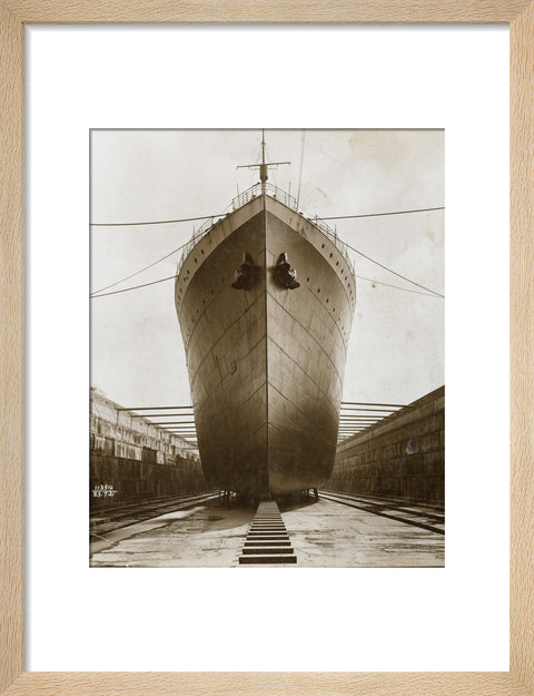 Ship in dry dock King George V dock 1921
