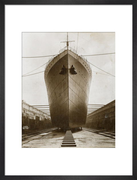 Ship in dry dock King George V dock 1921