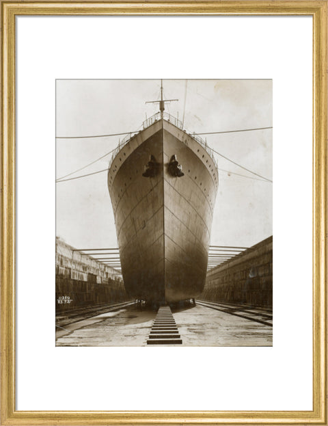 Ship in dry dock King George V dock 1921