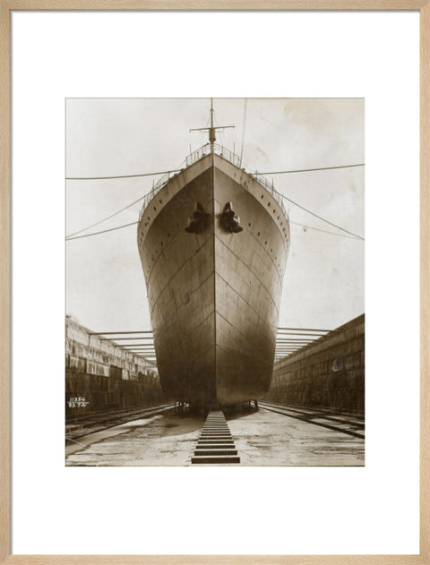 Ship in dry dock King George V dock 1921