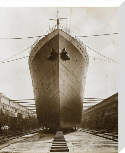 Ship in dry dock King George V dock 1921