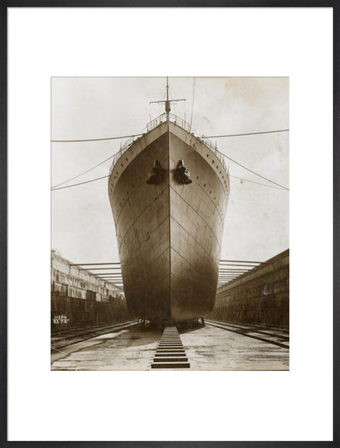 Ship in dry dock King George V dock 1921