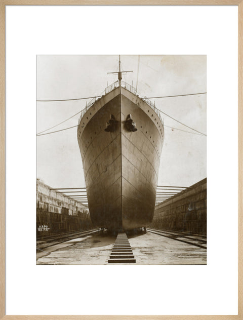 Ship in dry dock King George V dock 1921