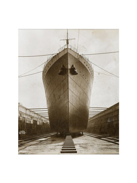 Ship in dry dock King George V dock 1921