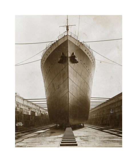 Ship in dry dock King George V dock 1921