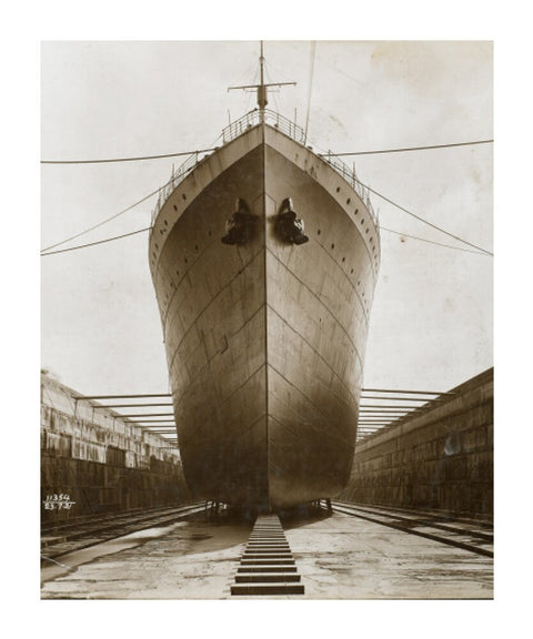 Ship in dry dock King George V dock 1921