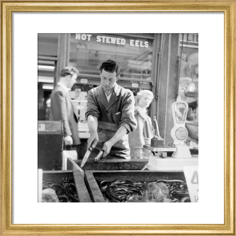 A Chapel Street Market eel stall 1955