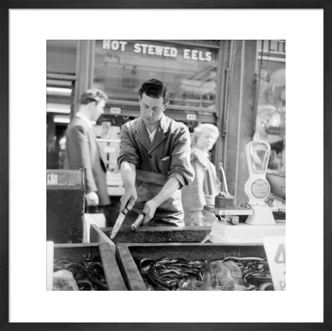 A Chapel Street Market eel stall 1955