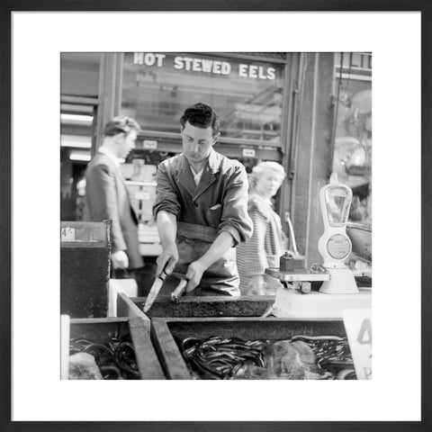 A Chapel Street Market eel stall 1955