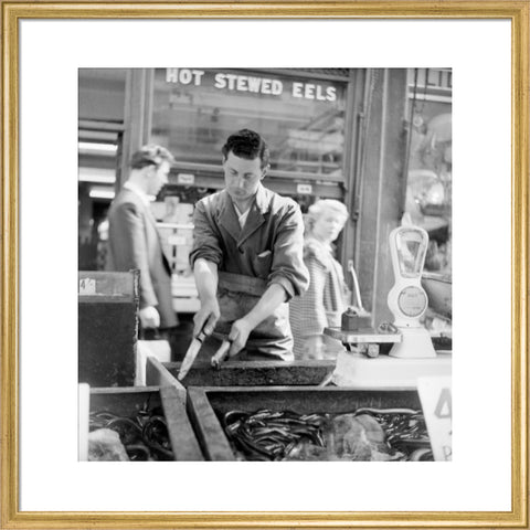 A Chapel Street Market eel stall 1955