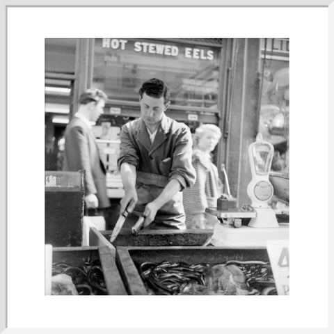 A Chapel Street Market eel stall 1955