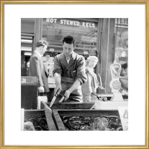 A Chapel Street Market eel stall 1955