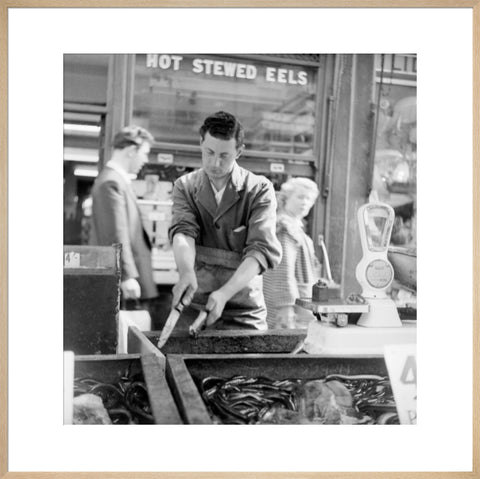 A Chapel Street Market eel stall 1955