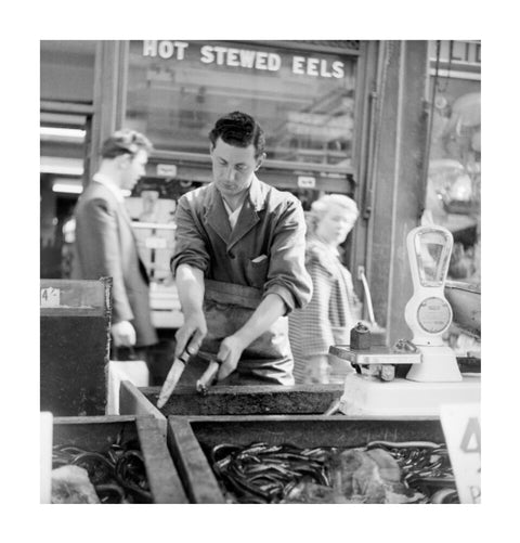 A Chapel Street Market eel stall 1955