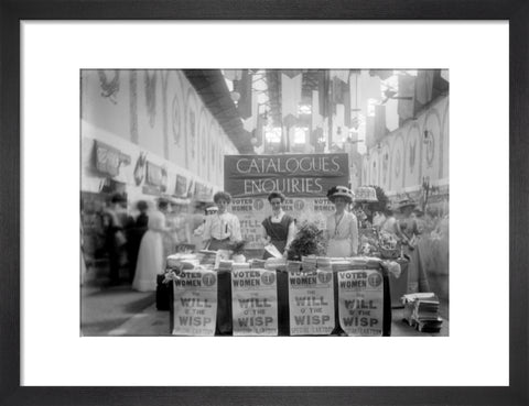 Suffragette stand at The Women's Exhibition 1909