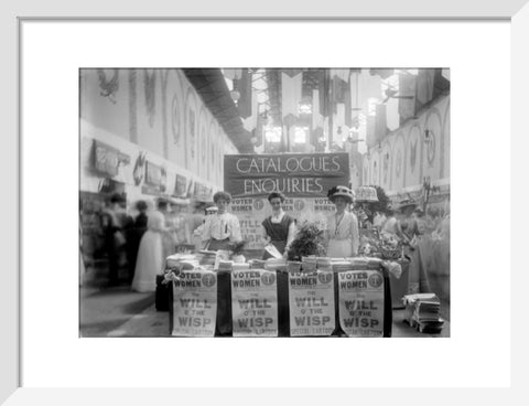 Suffragette stand at The Women's Exhibition 1909