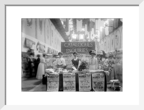 Suffragette stand at The Women's Exhibition 1909