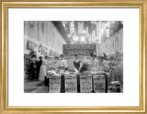 Suffragette stand at The Women's Exhibition 1909