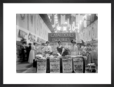 Suffragette stand at The Women's Exhibition 1909