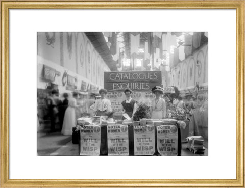 Suffragette stand at The Women's Exhibition 1909