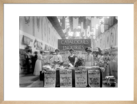 Suffragette stand at The Women's Exhibition 1909