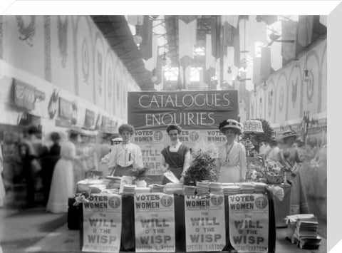 Suffragette stand at The Women's Exhibition 1909