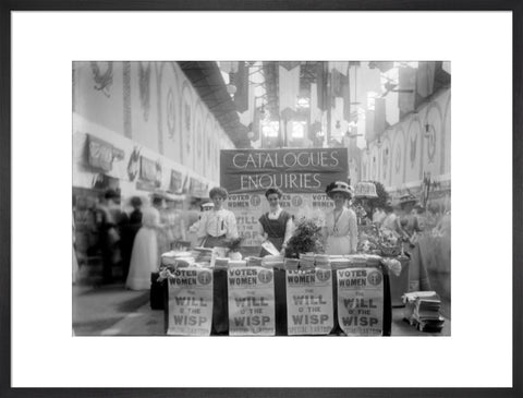 Suffragette stand at The Women's Exhibition 1909