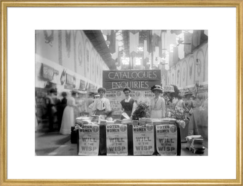 Suffragette stand at The Women's Exhibition 1909