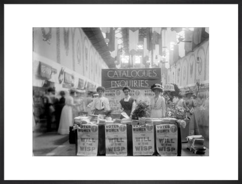 Suffragette stand at The Women's Exhibition 1909