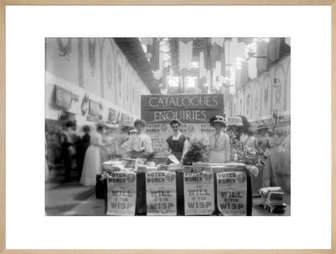 Suffragette stand at The Women's Exhibition 1909