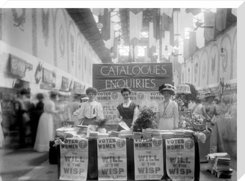 Suffragette stand at The Women's Exhibition 1909