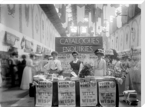 Suffragette stand at The Women's Exhibition 1909