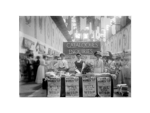 Suffragette stand at The Women's Exhibition 1909