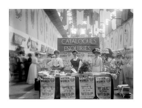 Suffragette stand at The Women's Exhibition 1909