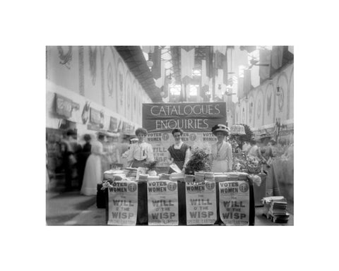 Suffragette stand at The Women's Exhibition 1909