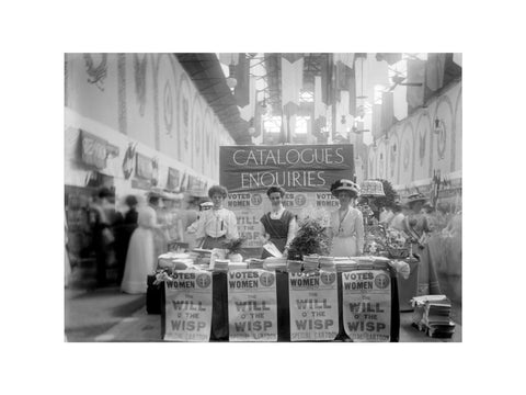 Suffragette stand at The Women's Exhibition 1909