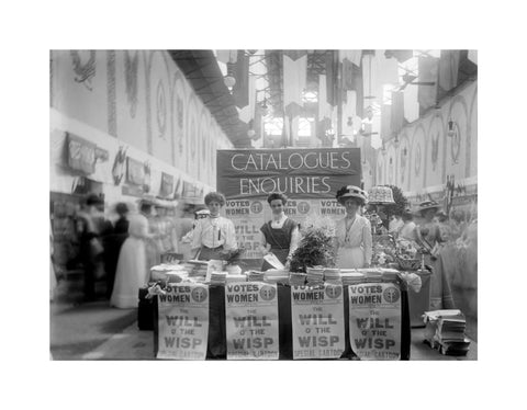 Suffragette stand at The Women's Exhibition 1909