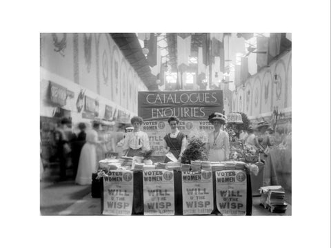 Suffragette stand at The Women's Exhibition 1909