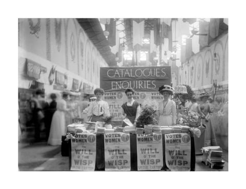 Suffragette stand at The Women's Exhibition 1909